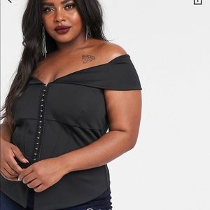 ASOS Curve Off the shoulder top